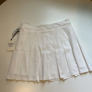 White Aritzia Sunday Best Tennis Skirt Size 10